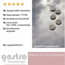 Edelstahlblech Spiegel-Effekt VA 1,5mm stark Magnettafel im Zuschnitt